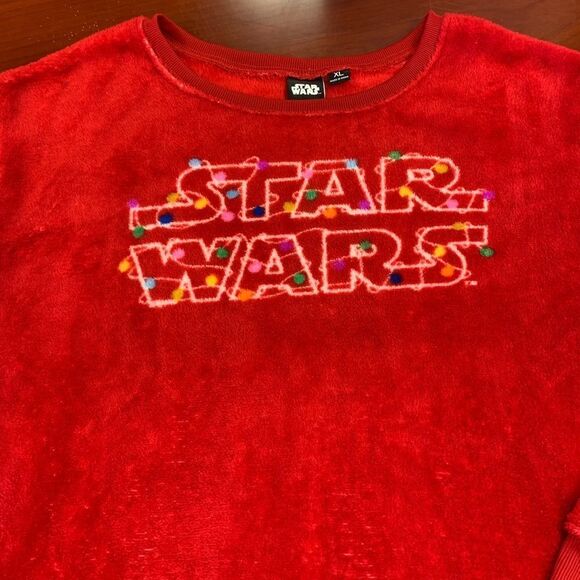 Disney Other - Star Wars Cozy Soft Christmas Lights Pajama Top sz XL EUC
